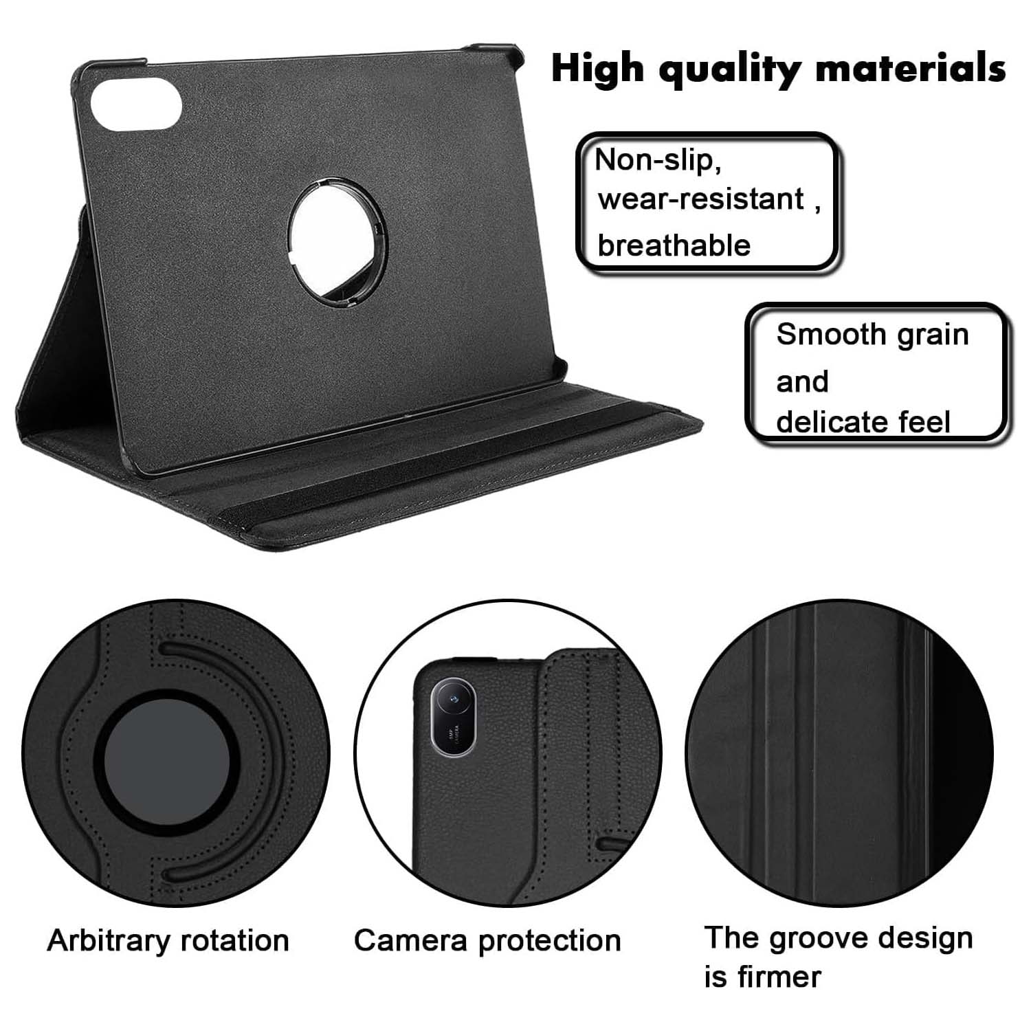 360° Rotating Leather Stand Cover Case for Huawei MatePad 11 (2024) – [Multi-Colour] Smart Case with Auto Wake/Sleep & Multi-Angle Viewing