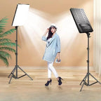 24" LED Video Light | Dimmable Studio Lighting Panel with Remote Control | Adjustable Brightness for Photography, Live Streaming, Vlogging & Professional Video Production
