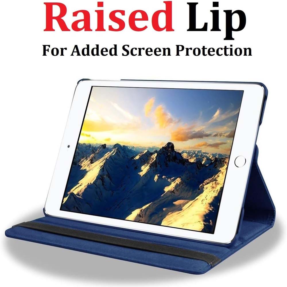 360° Rotating Stand Case for iPad Mini 4/5 – PU Leather Smart Cover with Auto Sleep/Wake & Multi-Angle Viewing (Multi Colour)