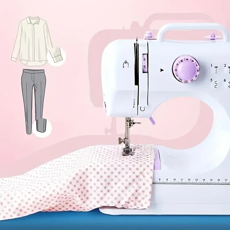 European Standard Home Sewing Machine | 2-Speed Stitching with Front/Back Function | Thick Fabric Locking, Night Light & Guide Locking Eye for Easy Home Sewing