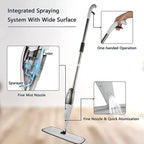 Microfiber Spray Mop – 360° Spin Head, Wet & Dry Floor Cleaner with Washable Reusable Pads & 360ML Refillable Tank for Effortless Cleaning