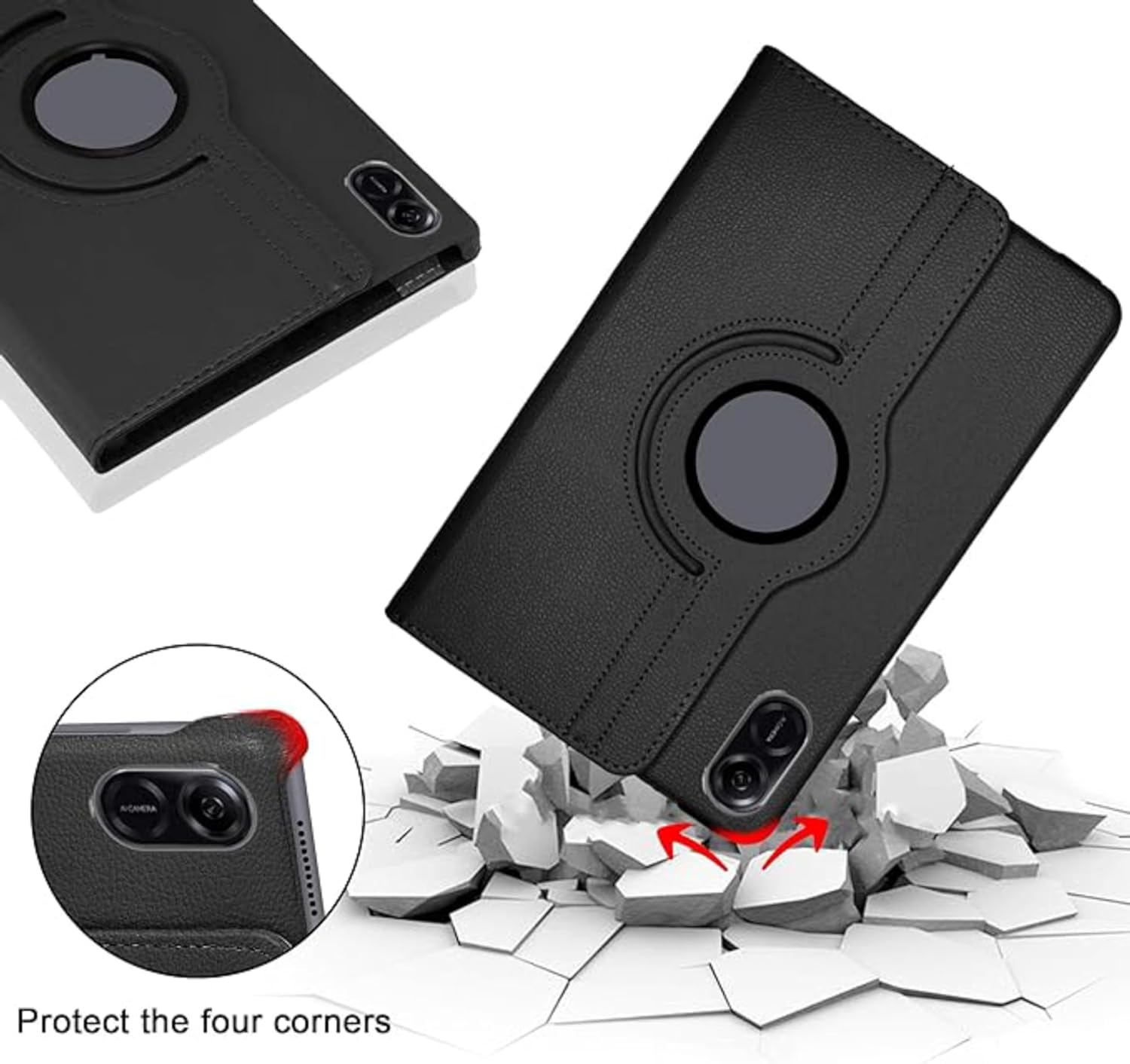 360° Rotating PU Leather Case for Honor Pad X9/X8 Pro 11.5" – Smart Stand Cover with Multi-Angle Viewing & Full-Body Protective Design