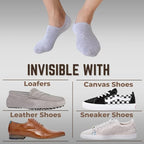 12 Pairs Ultra Thin Breathable Ankle Socks – Low Cut, Lightweight Summer Socks for Men & Women, Cool, Comfortable Fit, Ideal for Daily Wear (White)