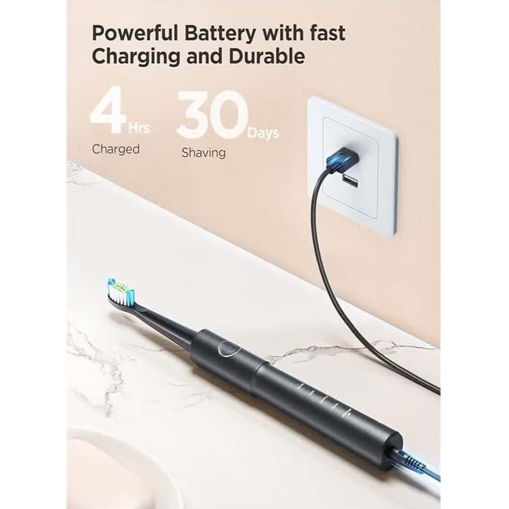 Electric Toothbrush & Water Flosser Combo – Cordless, Rechargeable, Waterproof Oral Care Kit with 5 Brush Modes, 3 Floss Modes, 8 Replacement Heads for Travel