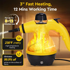 Powerful Pressurized Handheld Steam Cleaner – 9pc Multi-Surface Kit for Kitchen, Bathroom, Car, Windows, Grime Removal, Portable, Easy to Use, Eco-Friendly Cleaning