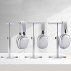 Adjustable Aluminum Headphone Stand – Anti-Slip Desktop Organizer with Storage Shelf | Universal Headset Holder for Gaming, Studio & Office Accessories (Durable & Sleek Design)