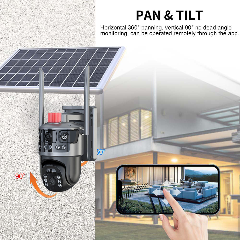 VC13-4G PRO WiFi Solar Camera – 6MP/8MP AI 4G Outdoor CCTV, Full-Color Night Vision, SIM Card Support – Wireless Security Surveillance System