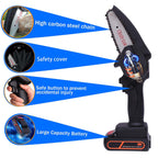 Powerful Brushless Cordless Mini Chainsaw – Handheld Electric Tree Branch Cutter with Safety Lock for Effortless, Precise, and Safe Wood Cutting Anytime, Anywhere