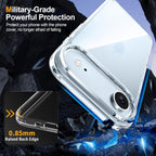 Crystal Clear Case for iPhone 17 Air 6.5" (2025) | Anti-Yellowing Hard Back, Slim Shockproof Bumper, Wireless Charging Compatible Transparent Protective Phone Cover