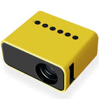 Mini Pocket Projector | HD Portable Movie Projector with Phone Screen Mirroring | Compact Yellow Design for Home Entertainment, Travel, Gaming & Outdoor Movie Nights