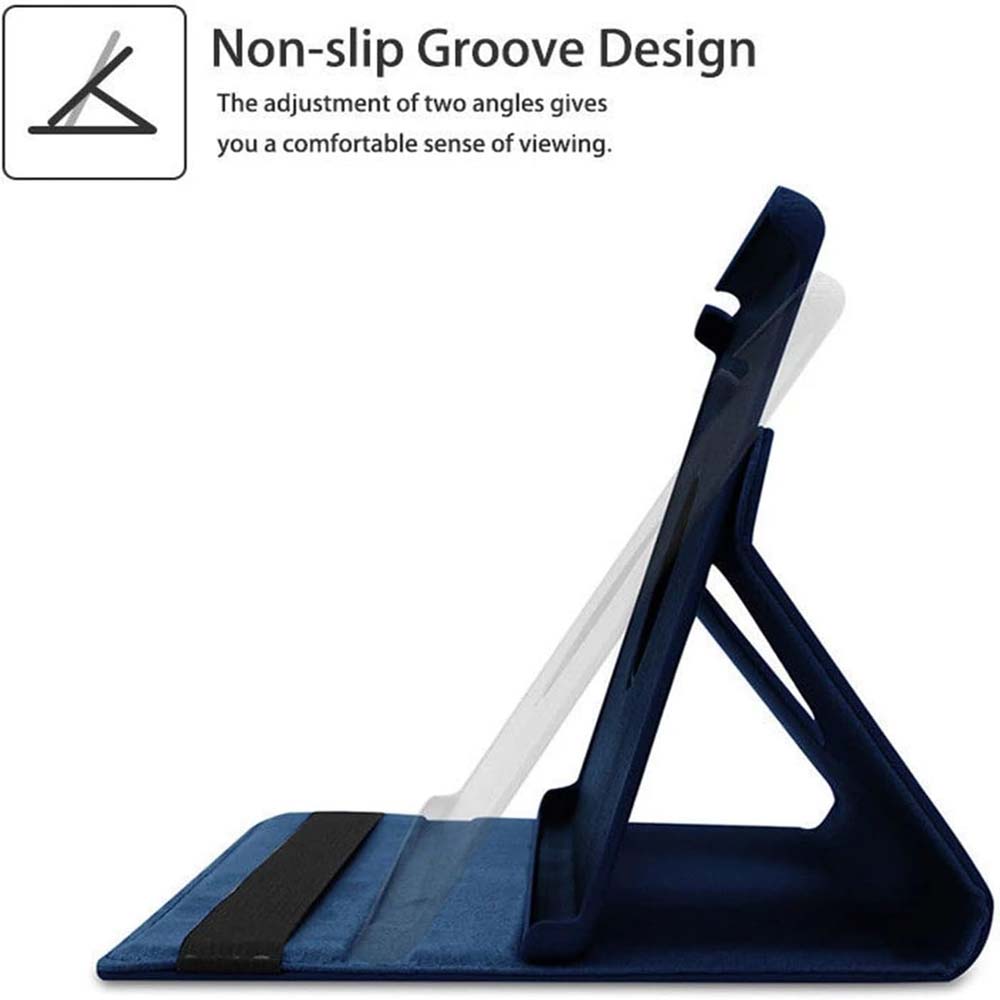 360° Swivel Leather Cover for Honor Pad 8 12" – Anti-Fall Stand, Multi-Angle Viewing & Auto Wake/Sleep Smart Case with Full Protection