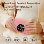 Smart Menstrual Heating Pad | 4-Gear Constant Temperature Abdominal Massager with Vibration | Warm Palace Belt for Period Cramps & Pain Relief – Pink Colour