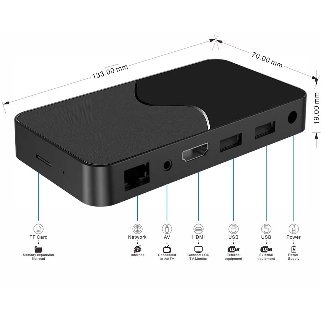 Holabox V96plus Android 15 TV Box – 8K Ultra HD Streaming, WiFi 6, 2GB/16GB, IPTV Support – Advanced Smart Set Top Box