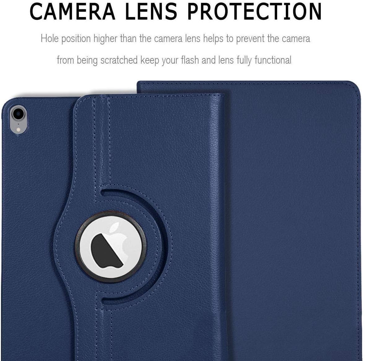 iPad Pro 12.9" Case (2015–2017) – 360° Rotating Wallet Folio with Auto Sleep/Wake, Card Slots & Shockproof Protection (Multi Colour)