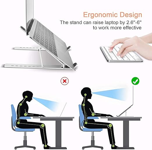 Creative Folding Laptop Stand | Portable & Ergonomic Storage Bracket for Comfortable Laptop Use
