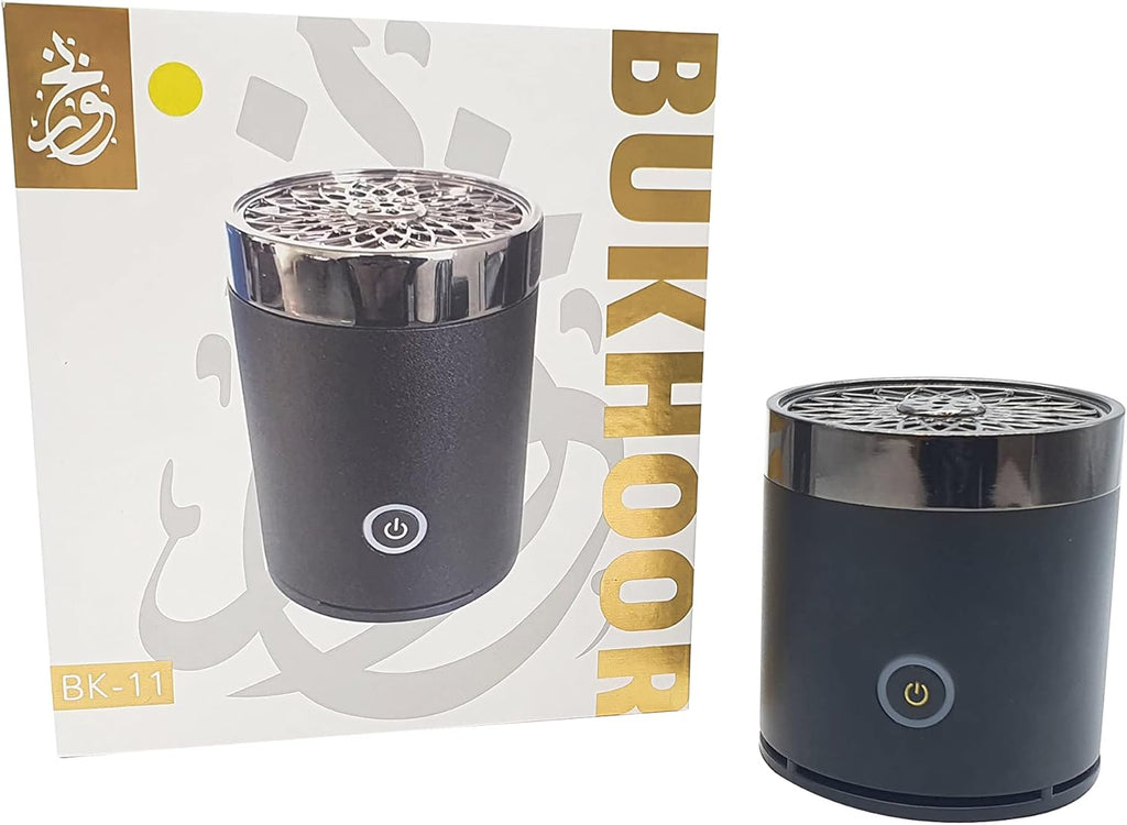 Electric Mini Bakhoor Burner | Portable USB Rechargeable Aroma Diffuser for Car | Compact Incense Burner for On-the-Go Scent | Easy-Maintain Traditional Luxury Aroma