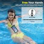 Waterproof Phone Pouch | IPX8 Waterproof Cell Phone Case | Universal Dry Bag for All Mobile Phones | Essential for Beach, Water Sports, & Outdoor Activities