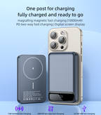 P50 20000mAh Power Bank – 15W Wireless Charger with PD Two-Way Fast Charging and Digital Display