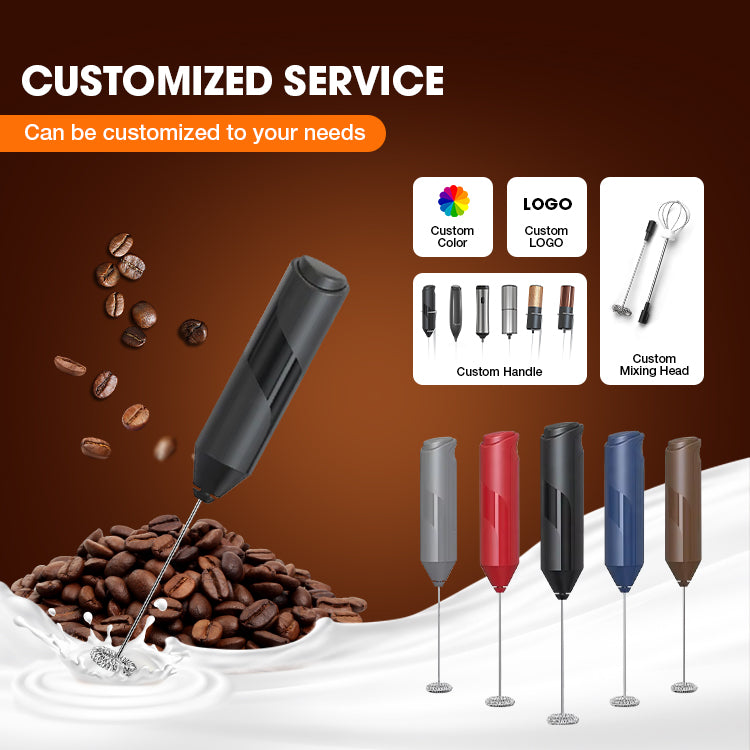 Household Portable Electric Milk Frother | Reusable Frother for Lattes, Cappuccinos, and Hot Beverages | Lightweight & Durable