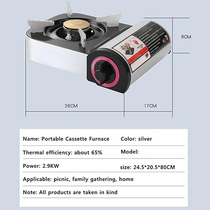 Gas Cooker Outdoor Mini Square Stove | Portable Folding Gas Stove for Camping & Adventures