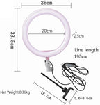 Adjustable LED Ring Fill Light with Phone Holder | Ideal for TikTok, Streaming, Vlogging & Content Creation