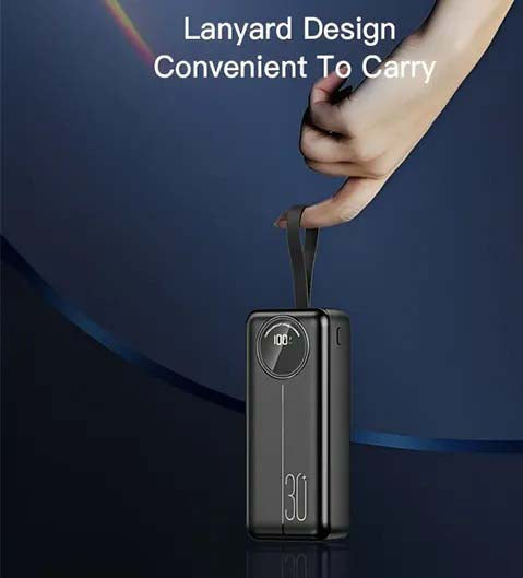 LCD Digital Display Power Bank – 30000mAh Portable Charger with High-Speed Charging
