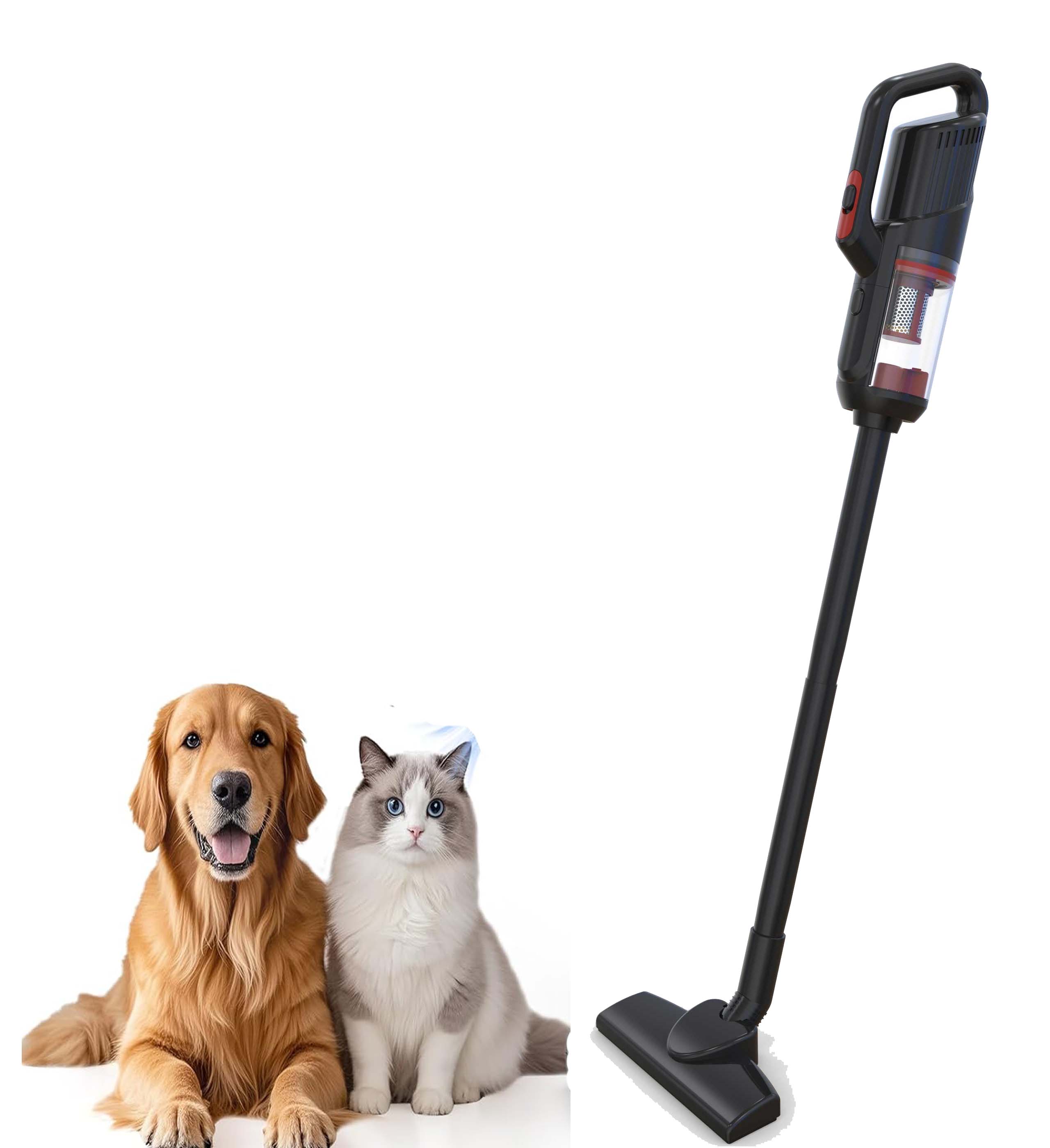Cordless Stick Vacuum Cleaner – 2-Speed, 800W Suction, Lightweight, Perfect for Pet Hair, Home, Hard Floor, Carpet, and Car Cleaning