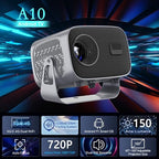 Portable Mini Projector – Compact 3D LED Home Theater System with Full HD 720P Support, Smart TV Compatibility, and Plug-and-Play Setup