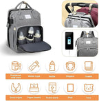 Diaper Bag Backpack – Waterproof and Stylish Multifunctional Travel Baby Bag with Insulated Pockets, Changing Pad, and Hands-Free Design for Parents