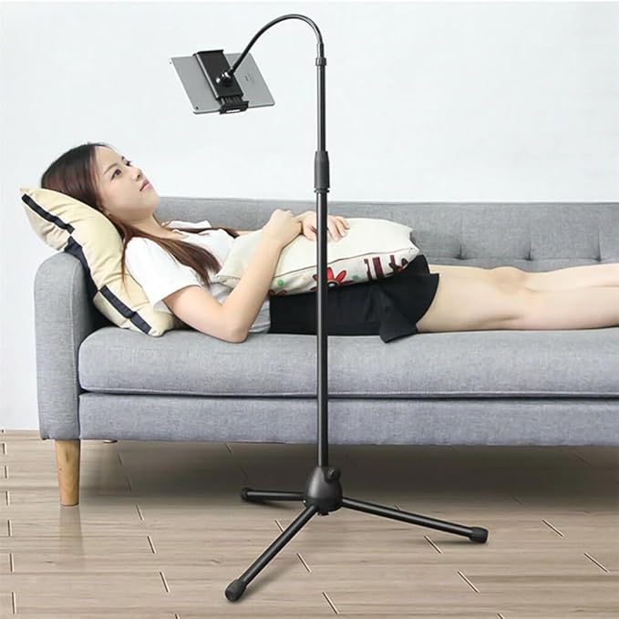 Universal Height-Adjustable Mobile Phone Floor Stand Holder | Hands-Free Convenience for All Devices