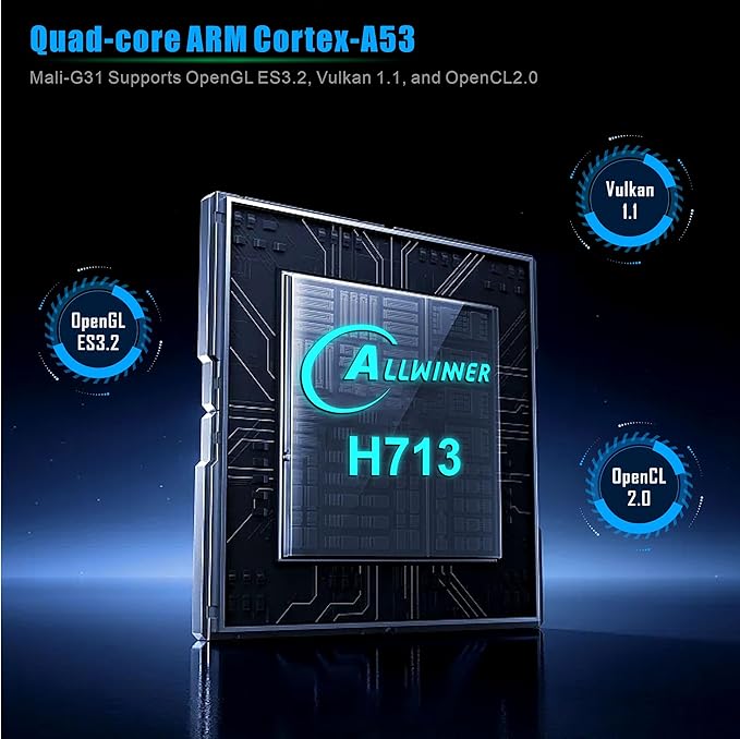 Android 11 HY320 Projector | 390 ANSI Lumens | 4K Native 1080p Dual WiFi6 & BT5.0 | Portable Outdoor Cinema | HY300 Upgrade