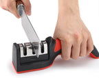 Compact Pull-Through Kitchen Knife Sharpener | Efficient Tool for Home Kitchens