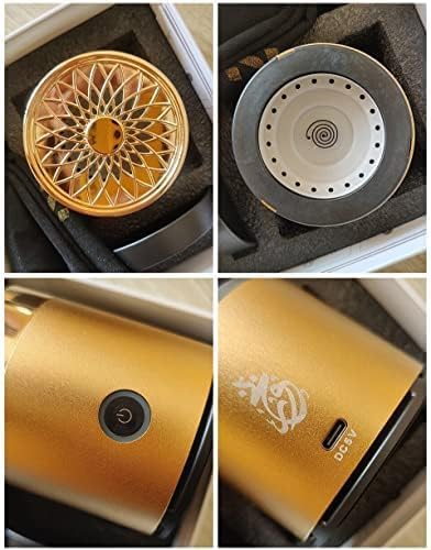 Electric Mini Bakhoor Burner for Car | Black Portable Aroma Diffuser