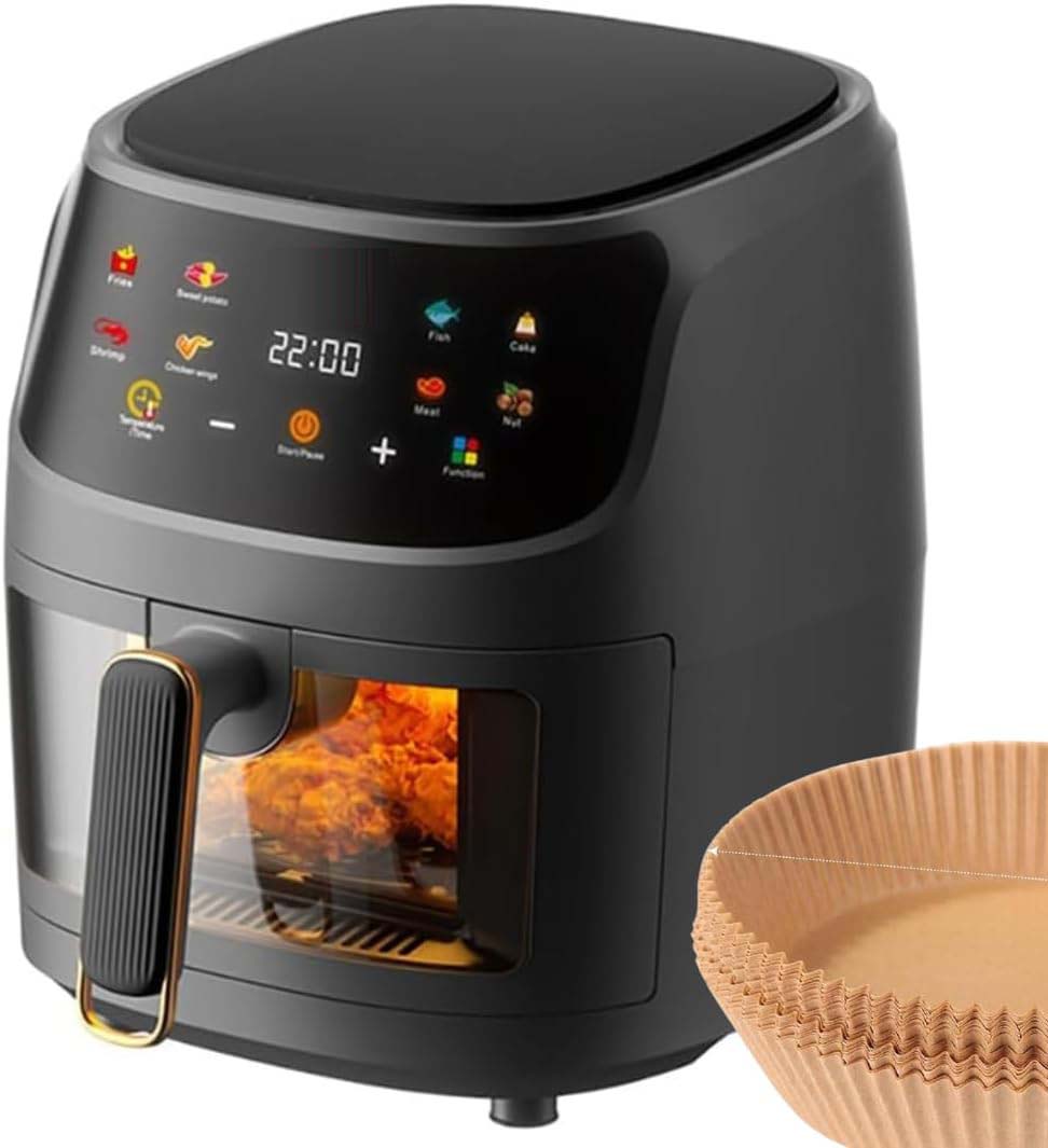 Multifunctional Digital Touch Air Fryer | 8L Capacity, 2400W | Sleek Black Kitchen Appliance