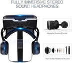 3D VR Glasses for Mobile Phones – Anti-Blue Light Virtual Reality Headset for Immersive Gaming & Entertainment | Compatible with iPhone & Android