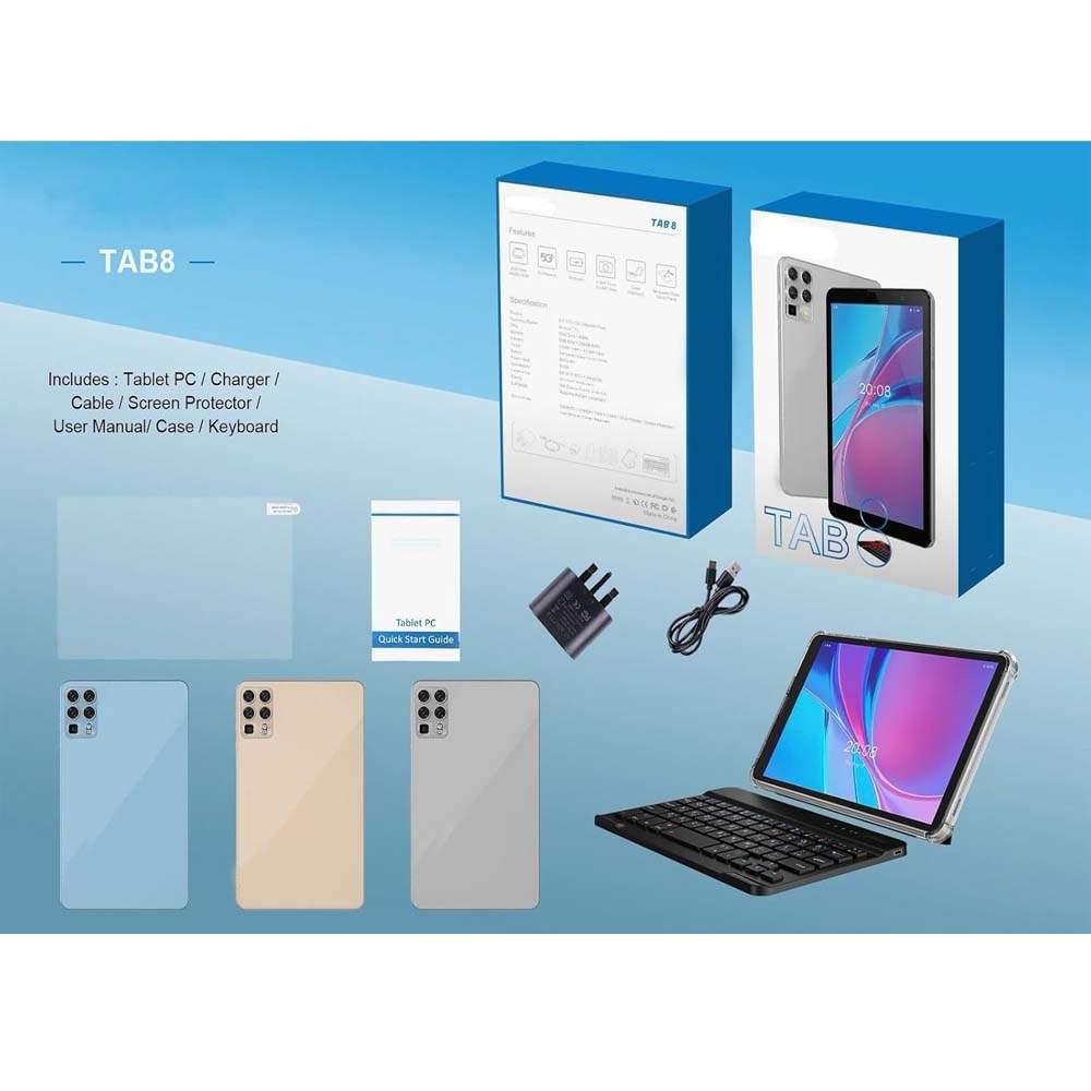 Tab8 5G Android Tablet PC with 8 Inch Display