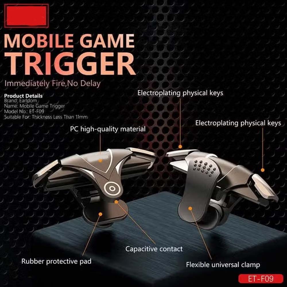 Finger Trigger Game Controller – Plug & Play Mobile Shooting Gamepad | Responsive Fire Buttons for PUBG, Call of Duty, Free Fire | No Bluetooth or Charging Needed