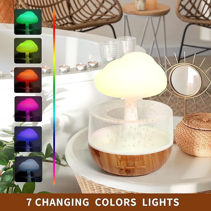 Raining Cloud Night Light Aromatherapy Diffuser | Sleep Aid & Relaxation