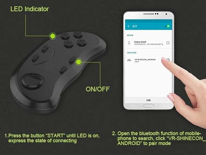 Wireless Gaming Controller – Seamless Gamepad for VR & Mobile | Precision Controls for Immersive Gaming