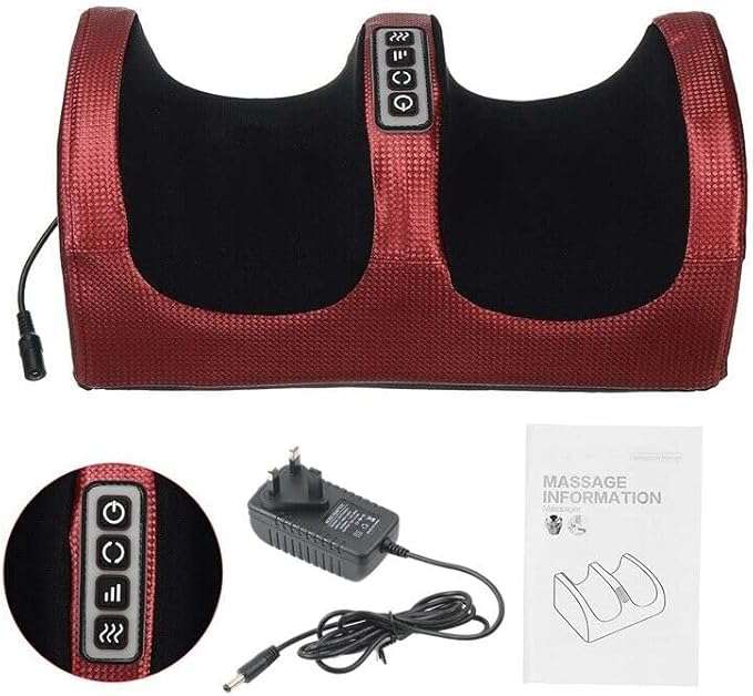 Multifunction Foot Massager – Heated Shiatsu with Panel Control for Home & Office