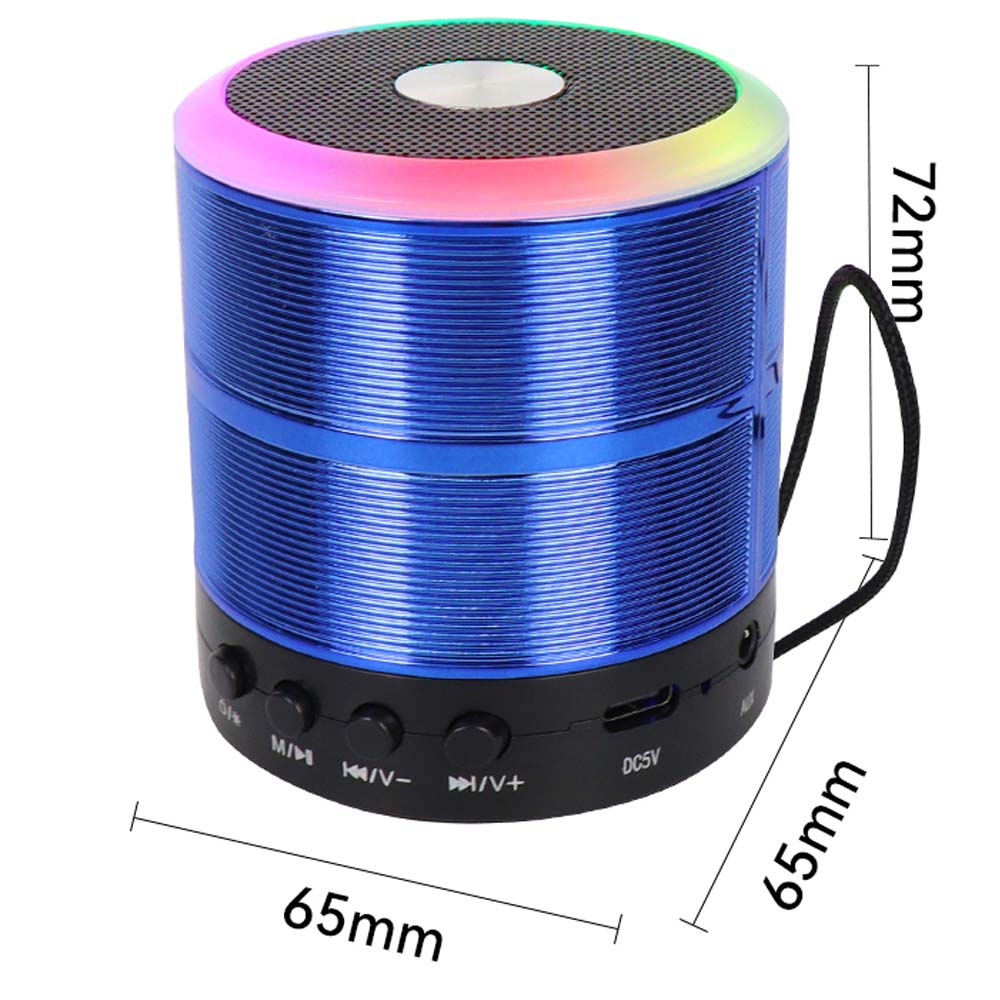 Portable Bluetooth Speaker & Radio. Mini wireless subwoofer for powerful outdoor sound with FM radio functionality. (Multi- Colour)