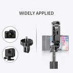 Bluetooth Selfie Stick Tripod D-10 | 360° Rotating Mini Live Broadcast Tripod | Stable Support for Live Streams, Virtual Meetings & Video Calls