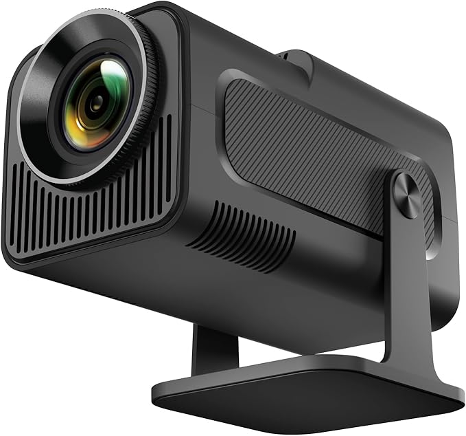 Android 11 HY320 Projector | 390 ANSI Lumens | 4K Native 1080p Dual WiFi6 & BT5.0 | Portable Outdoor Cinema | HY300 Upgrade