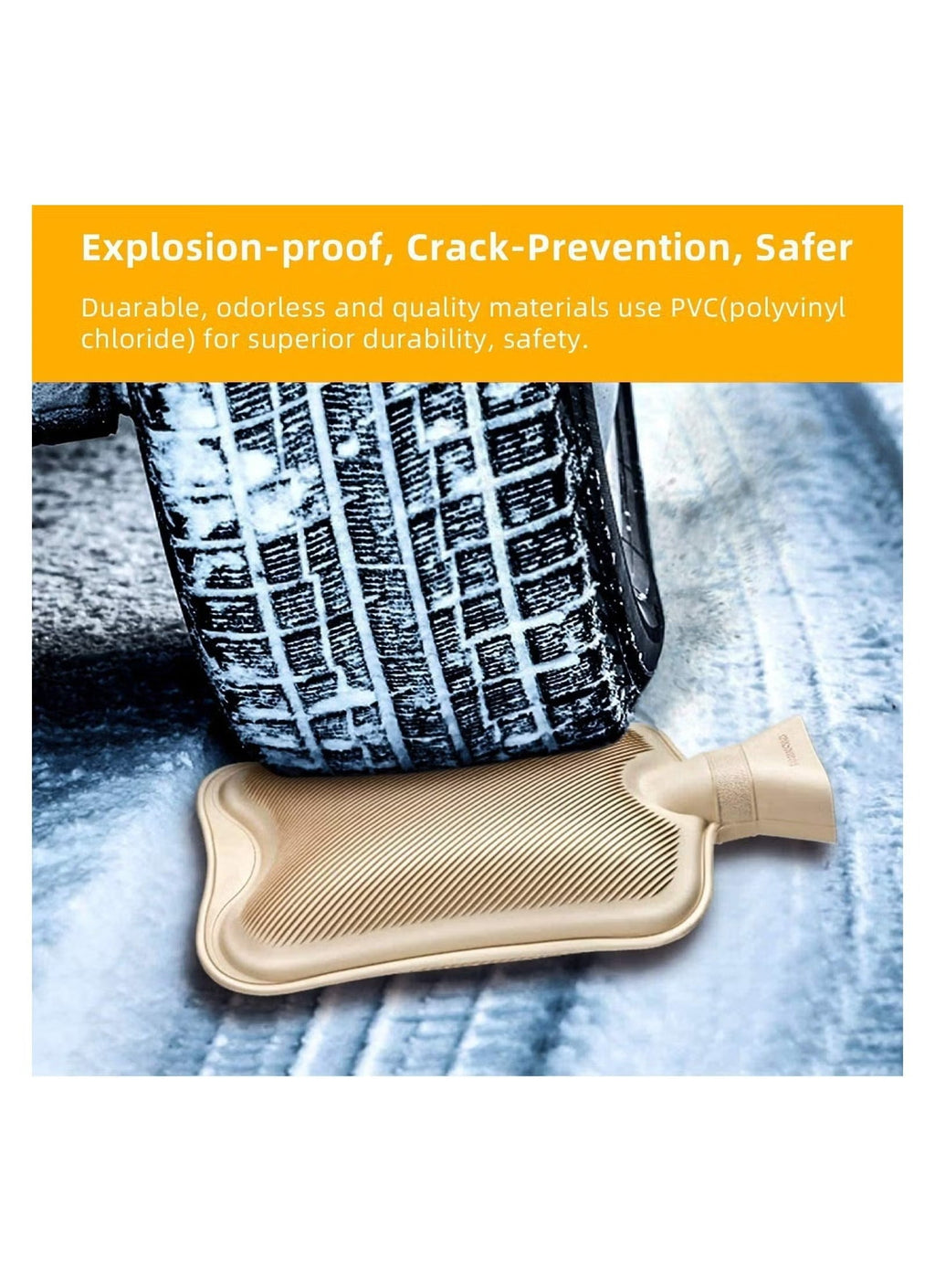 Hot Water Bag with Soft Cover | Rubber Hot & Cold Therapy Pack for Pain Relief