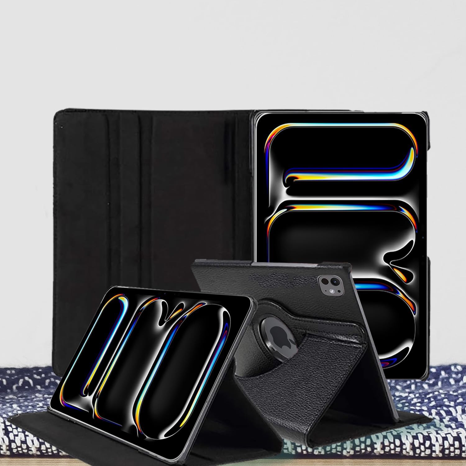 iPad Pro 11" (2024 M4) Case – 360° Rotating Smart Folio with Auto Sleep/Wake, Multi-Angle Stand & Full Protection (Multi Colour)