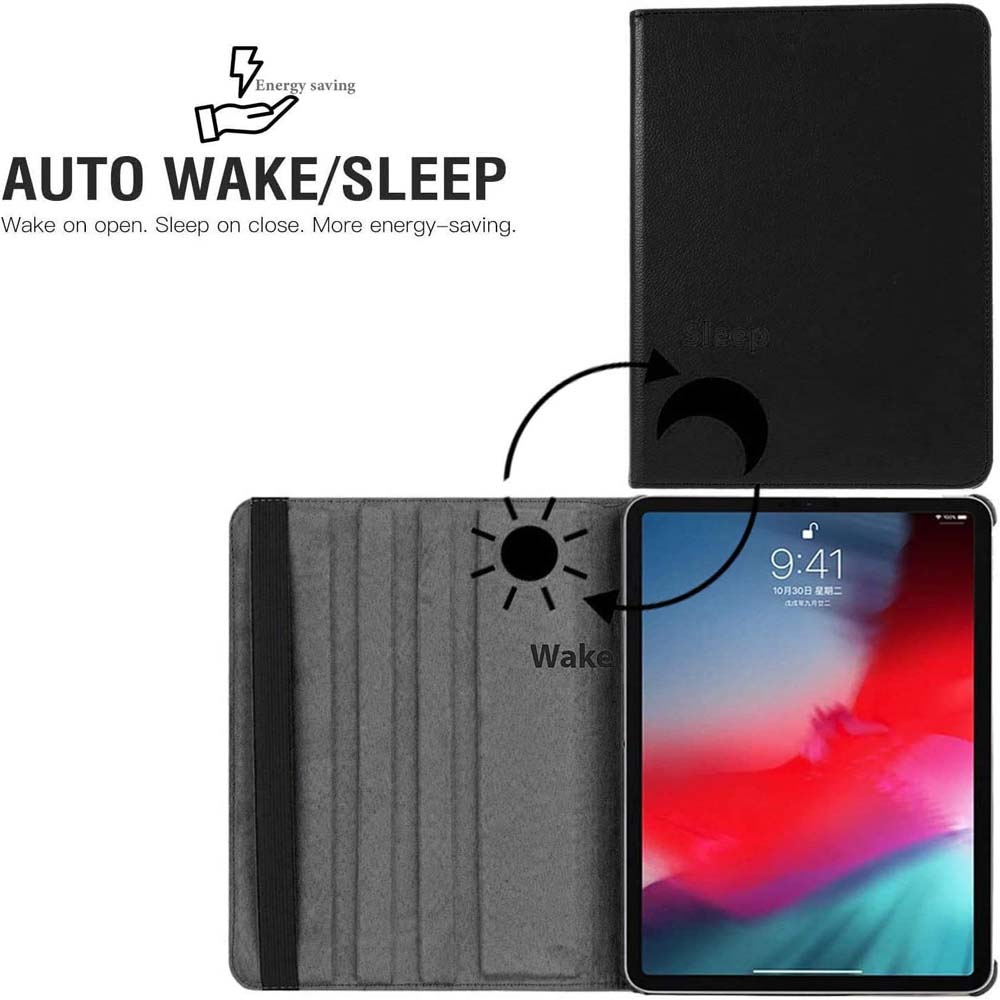 iPad Pro 13" M4 (2024) 360° Rotating Case – Premium Leather Cover with Auto Sleep/Wake, Multi-Angle Stand, and Full Protection (Multi Colour)