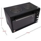OE-1415 35L Electric Oven Toaster Grill – 6-in-1 Countertop Oven with Convection, Rotisserie, Pizza Function, Adjustable Temperature, Timer, Versatile Cooking Appliance