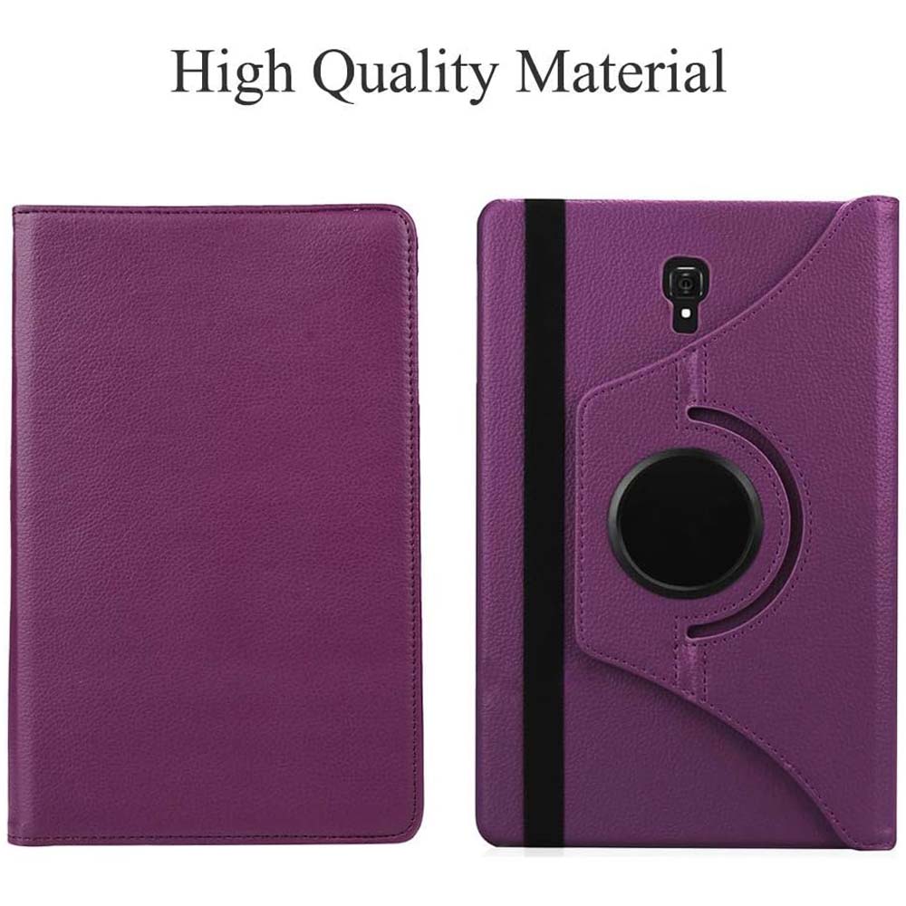 360° Rotating PU Leather Case for Galaxy Tab A 8.0" 2017 – Auto Wake/Sleep Cover for SM-T380/T385 (Multi-View Stand Function)
