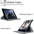 360° Rotating Stand Case for iPad 2/3/4 – PU Leather Smart Cover with Auto Wake/Sleep & Multi-Angle Viewing Stand (Multi Colour)