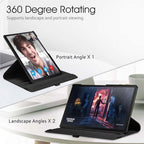 360° Swivel PU Leather Case for Galaxy Tab S5e 10.5" – Auto Sleep/Wake Cover Compatible with SM-T720/T725/T727 (Multi-Angle Stand)
